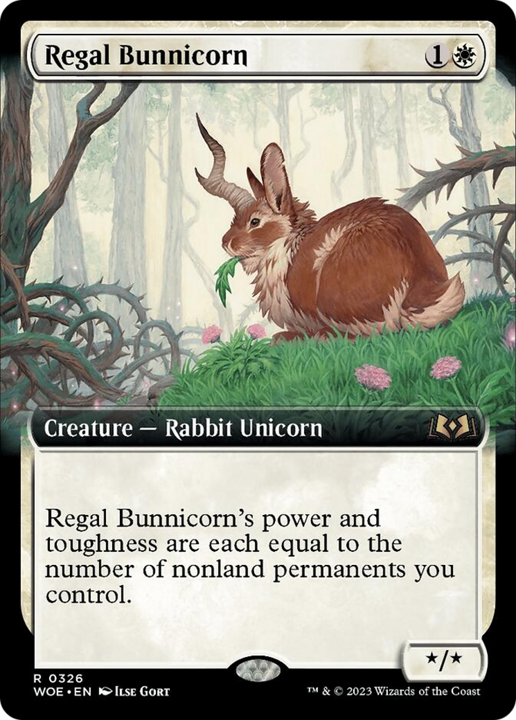 Regal Bunnicorn (Extended Art) [Wilds of Eldraine] | A1Comics