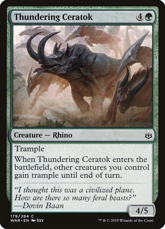 Thundering Ceratok [War of the Spark] | A1Comics