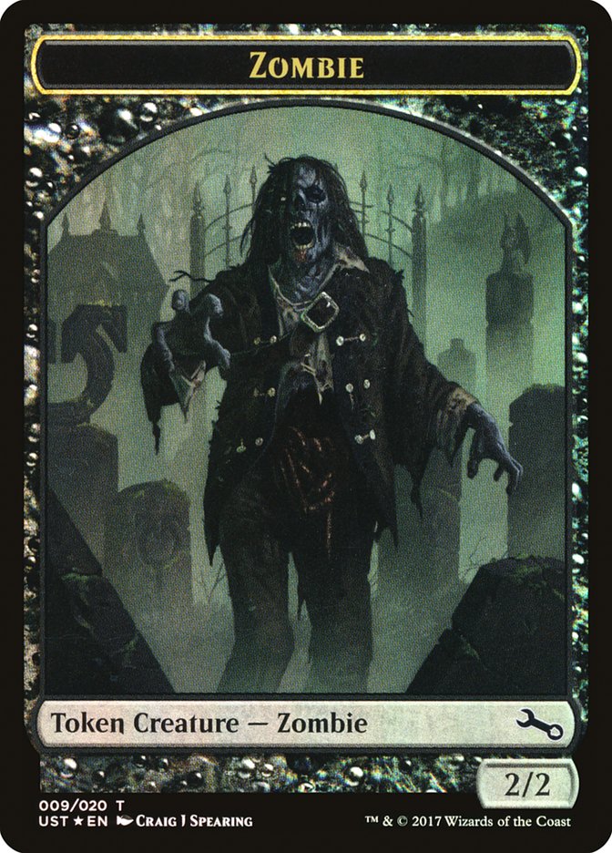 Zombie // Zombie Double-Sided Token [Unstable Tokens] | A1Comics