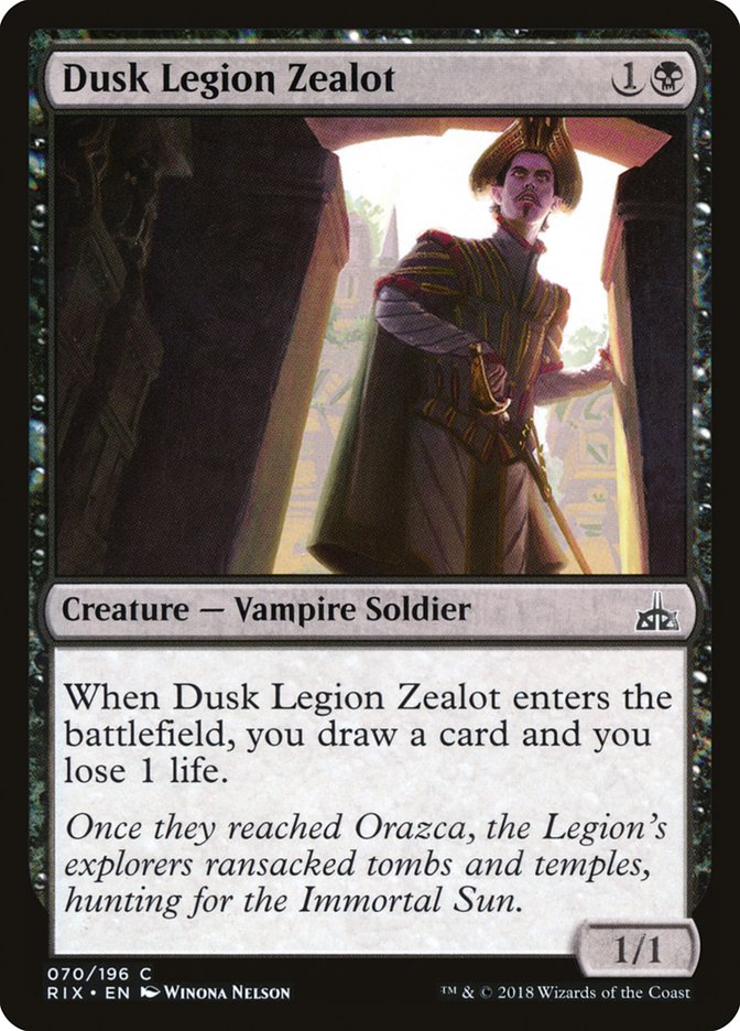 Dusk Legion Zealot [Rivals of Ixalan] | A1Comics