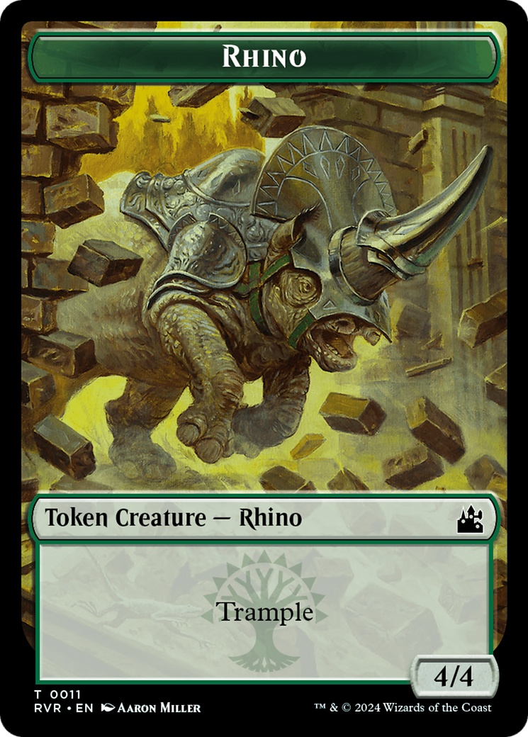 Goblin (0008) // Rhino Double-Sided Token [Ravnica Remastered Tokens] | A1Comics