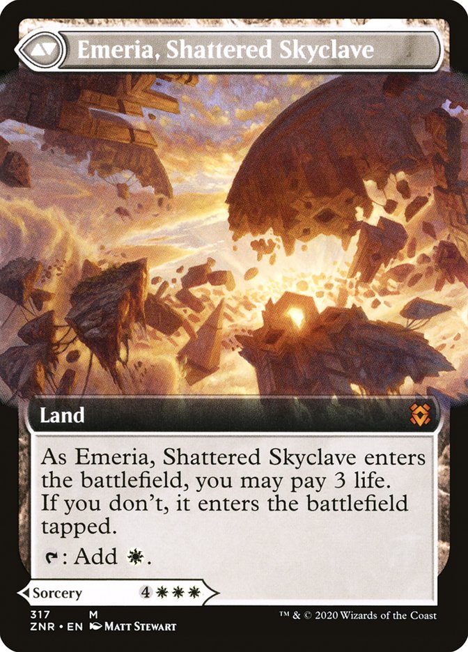 Emeria's Call // Emeria, Shattered Skyclave (Extended Art) [Zendikar Rising] | A1Comics