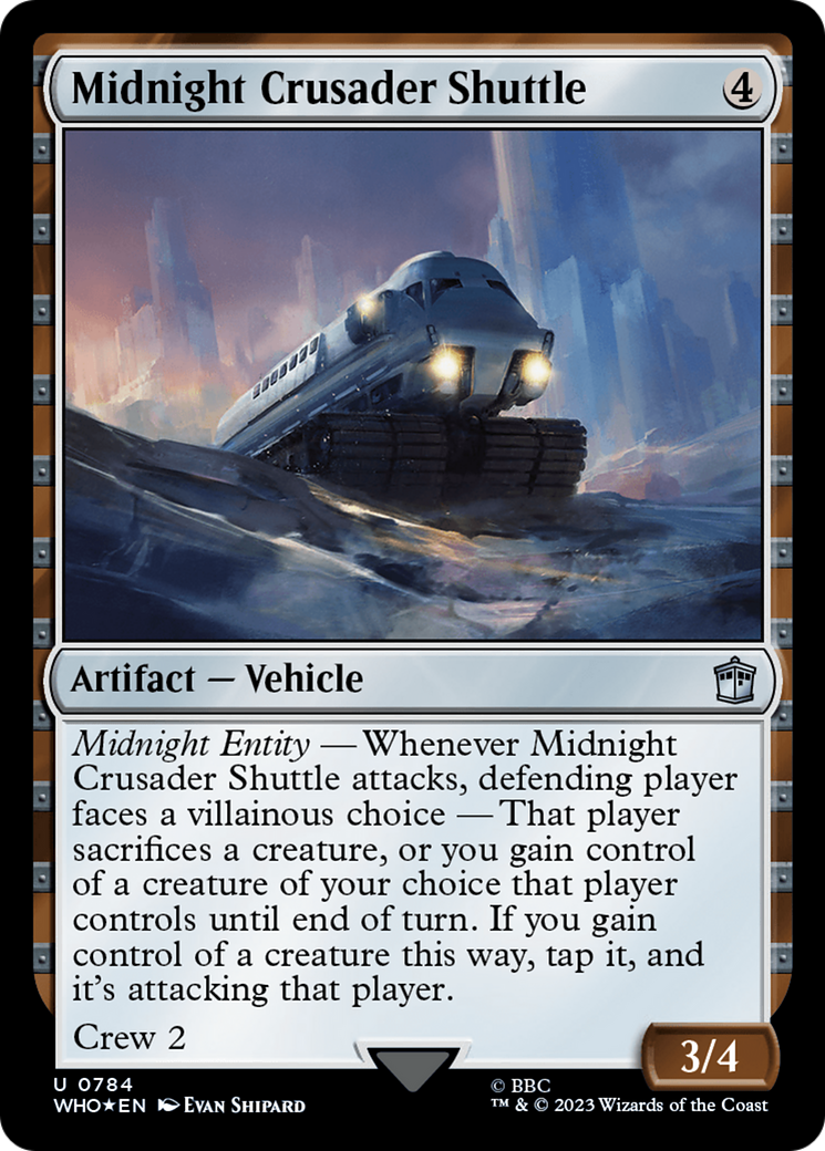 Midnight Crusader Shuttle (Surge Foil) [Doctor Who] | A1Comics