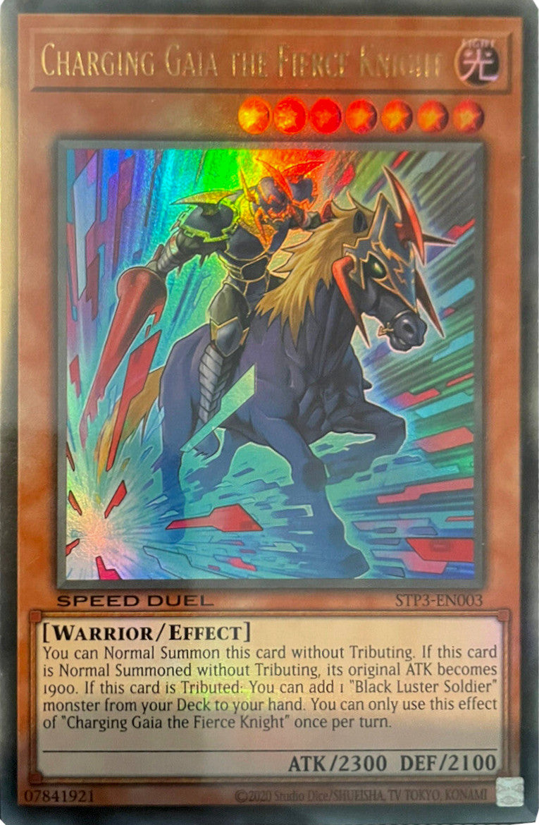 Charging Gaia the Fierce Knight [STP3-EN003] Ultra Rare | A1Comics