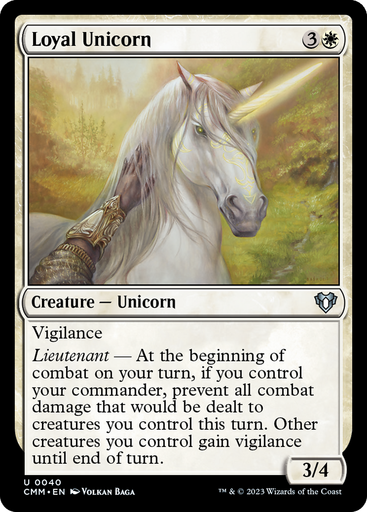 Loyal Unicorn [Commander Masters] | A1Comics