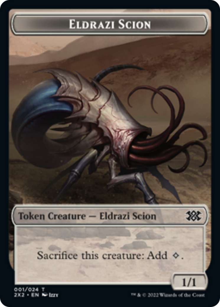 Saproling // Eldrazi Scion Double-Sided Token [Double Masters 2022 Tokens] | A1Comics