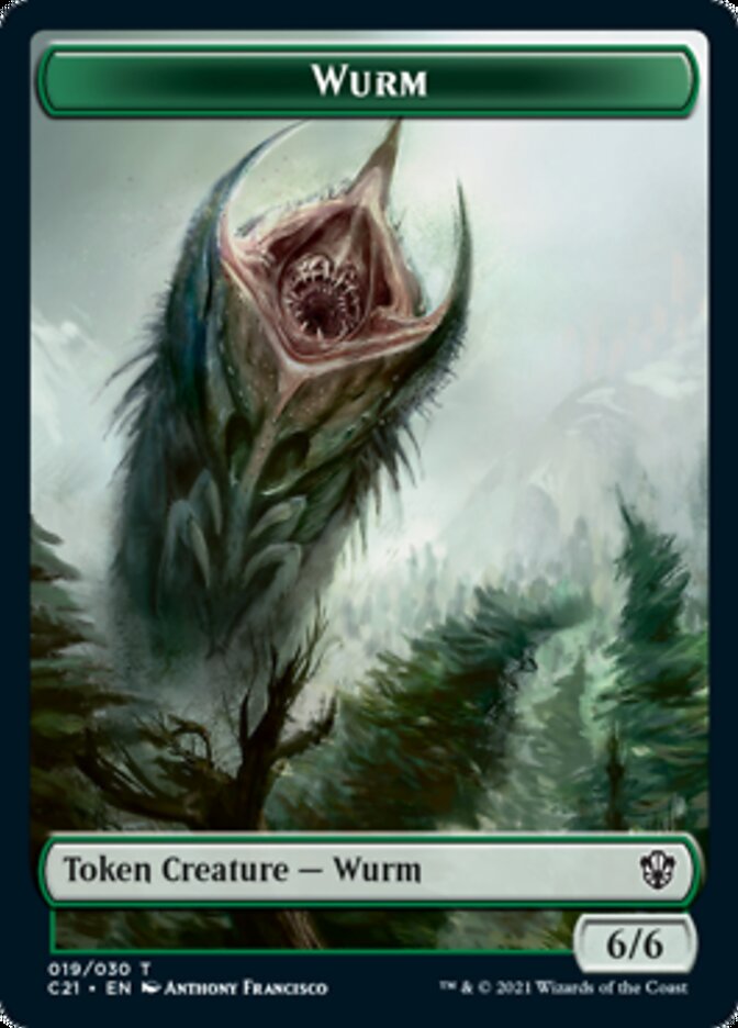 Wurm // Kraken Double-Sided Token [Commander 2021 Tokens] | A1Comics