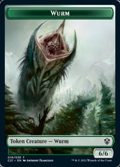 Wurm // Kraken Double-Sided Token [Commander 2021 Tokens] | A1Comics