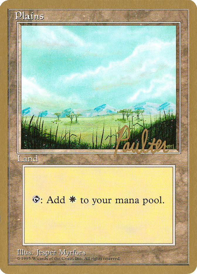 Plains (pp365) (Preston Poulter) [Pro Tour Collector Set] | A1Comics