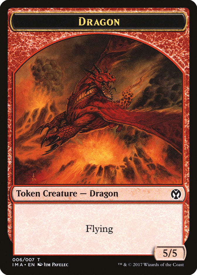 Dragon Token (006/007) [Iconic Masters Tokens] | A1Comics