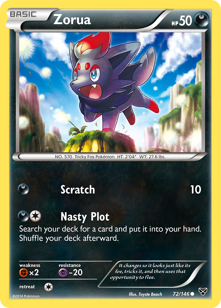 Zorua (72/146) [XY: Base Set] | A1Comics