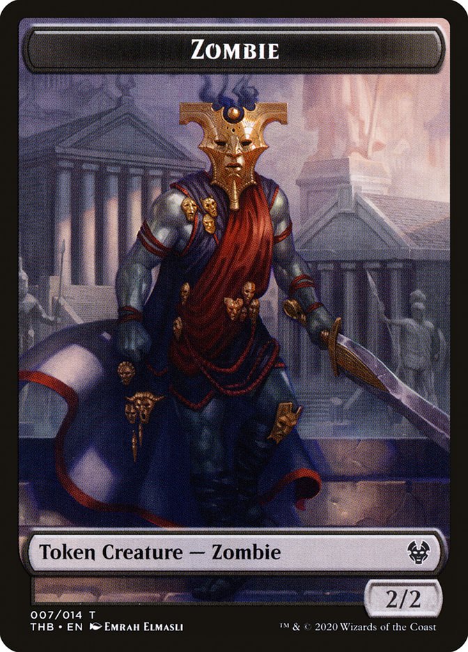 Human Soldier // Zombie Double-Sided Token [Theros Beyond Death Tokens] | A1Comics