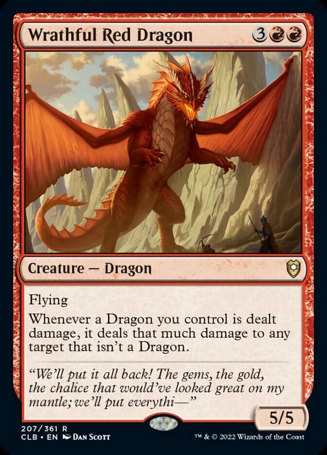 Wrathful Red Dragon [Commander Legends: Battle for Baldur's Gate] | A1Comics