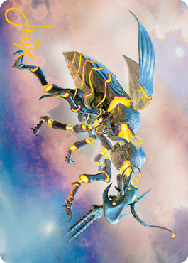 Zabaz, the Glimmerwasp Art Card (Gold-Stamped Signature) [Modern Horizons 2 Art Series] | A1Comics