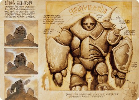 Precursor Golem Art Card [The Brothers' War Art Series] | A1Comics