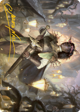 Sungold Sentinel Art Card (Gold-Stamped Signature) [Innistrad: Midnight Hunt Art Series] | A1Comics