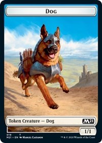 Dog // Griffin Double-Sided Token [Core Set 2021 Tokens] | A1Comics