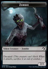 Zombie (005) // Beast (008) Double-Sided Token [Innistrad: Midnight Hunt Tokens] | A1Comics