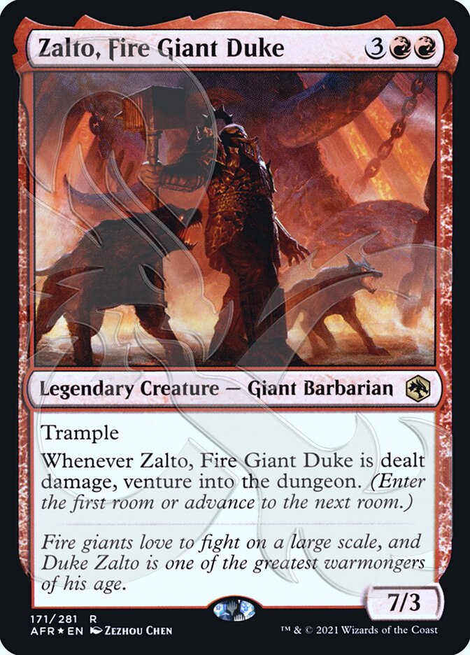 Zalto, Fire Giant Duke (Ampersand Promo) [Dungeons & Dragons: Adventures in the Forgotten Realms Promos] | A1Comics