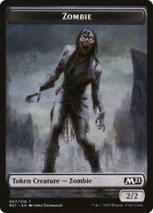 Treasure // Zombie Double-Sided Token [Core Set 2021 Tokens] | A1Comics