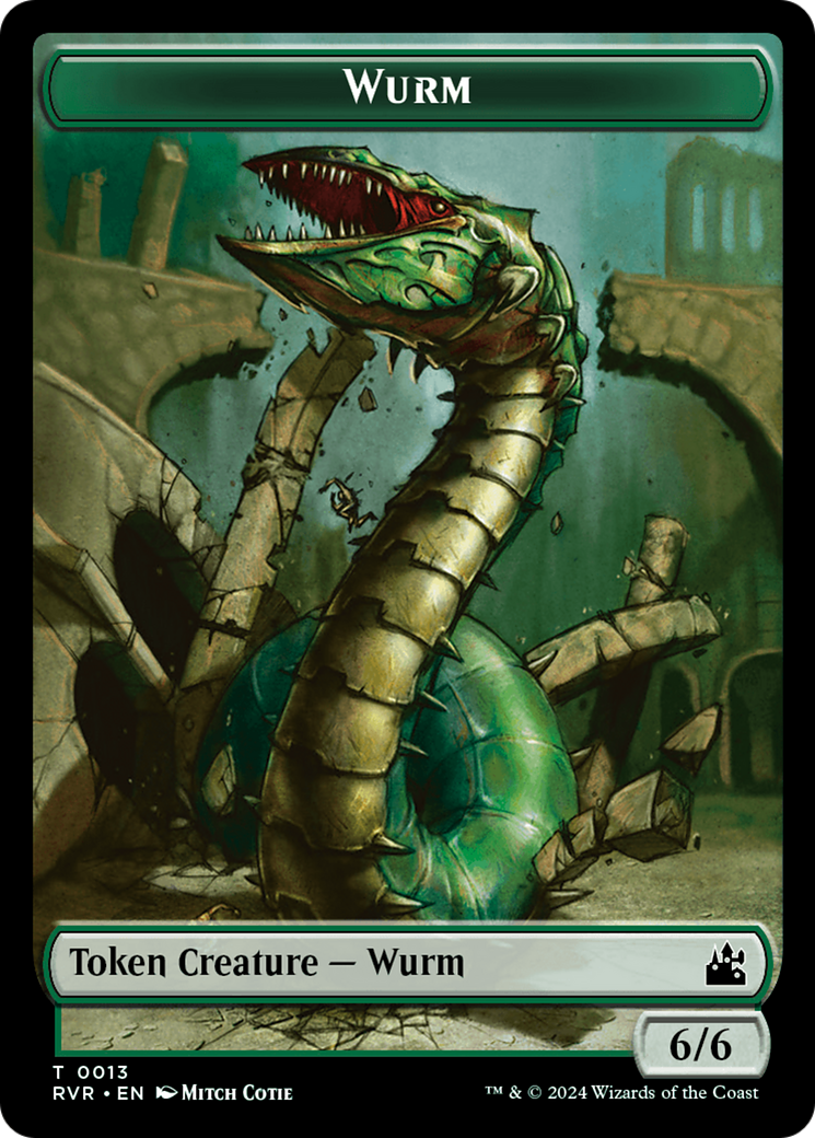 Wurm Token [Ravnica Remastered Tokens] | A1Comics