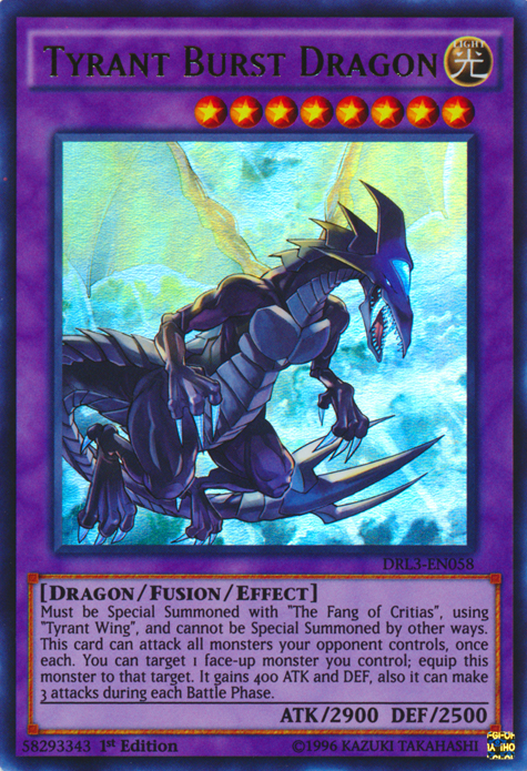 Tyrant Burst Dragon [DRL3-EN058] Ultra Rare | A1Comics