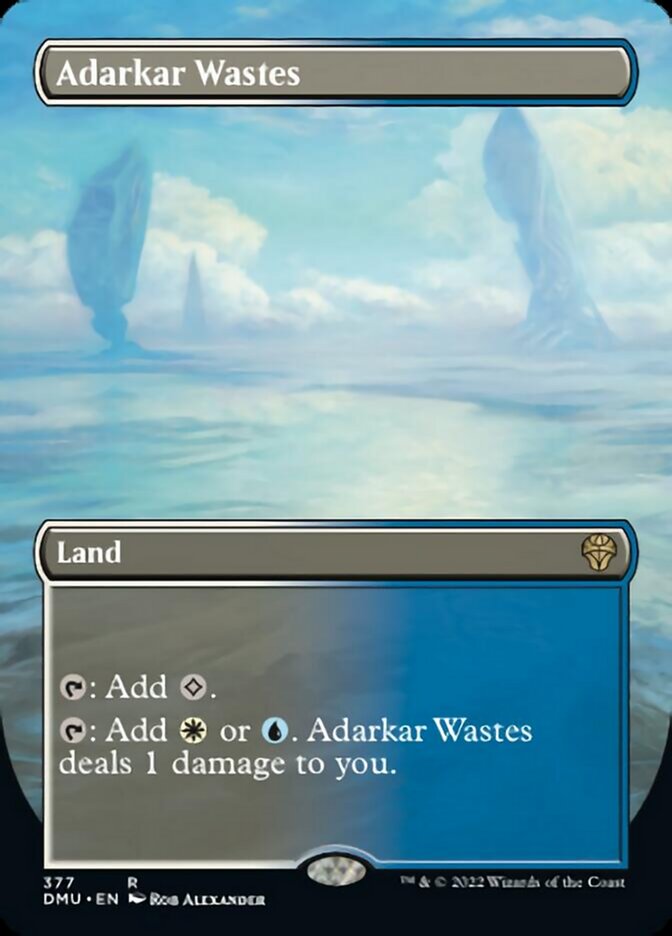 Adarkar Wastes (Borderless Alternate Art) [Dominaria United] | A1Comics