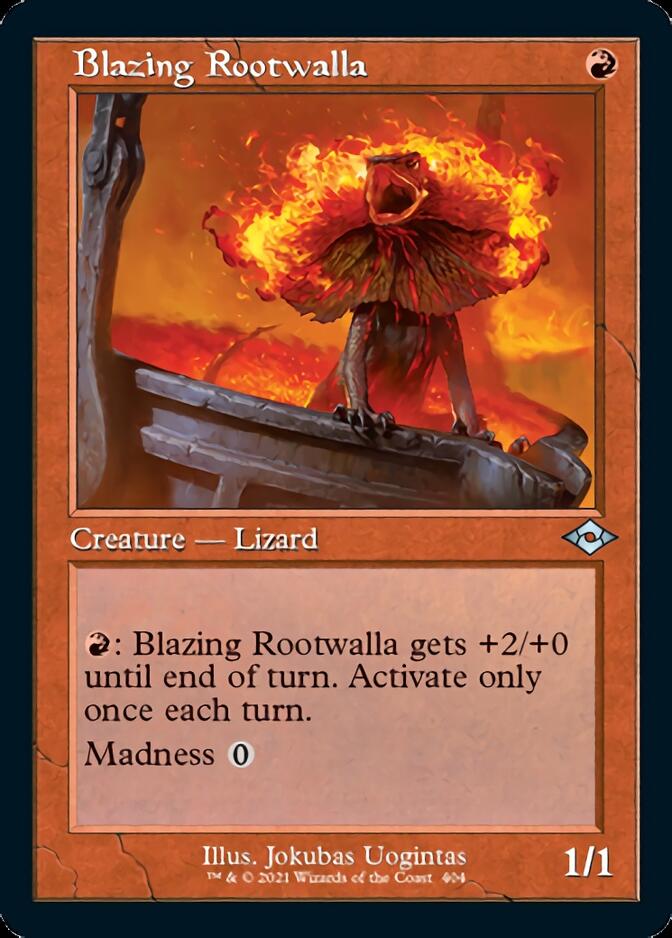 Blazing Rootwalla (Retro Foil Etched) [Modern Horizons 2] | A1Comics