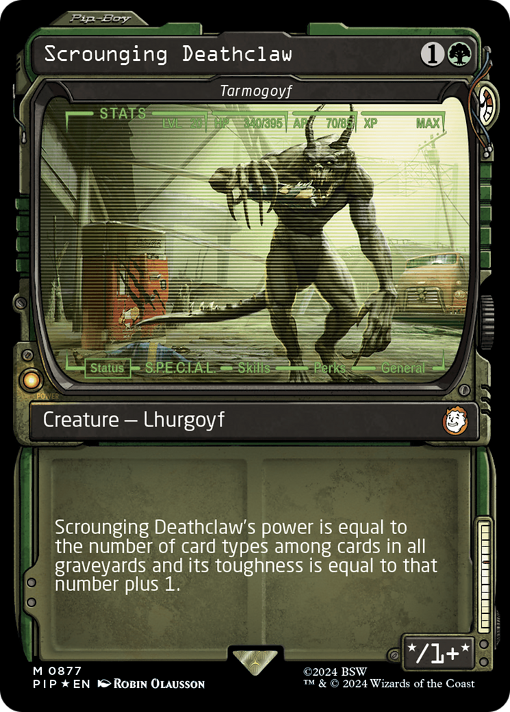 Scrounging Deathclaw - Tarmogoyf (Showcase) (Surge Foil) [Fallout] | A1Comics