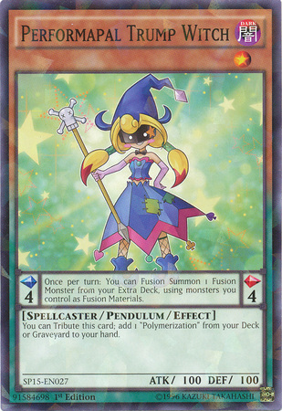 Performapal Trump Witch [SP15-EN027] Shatterfoil Rare | A1Comics