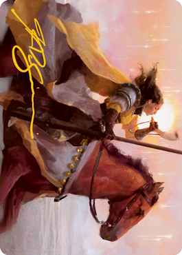 Sunrise Cavalier Art Card (Gold-Stamped Signature) [Innistrad: Midnight Hunt Art Series] | A1Comics