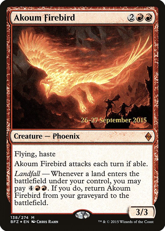 Akoum Firebird [Battle for Zendikar Prerelease Promos] | A1Comics