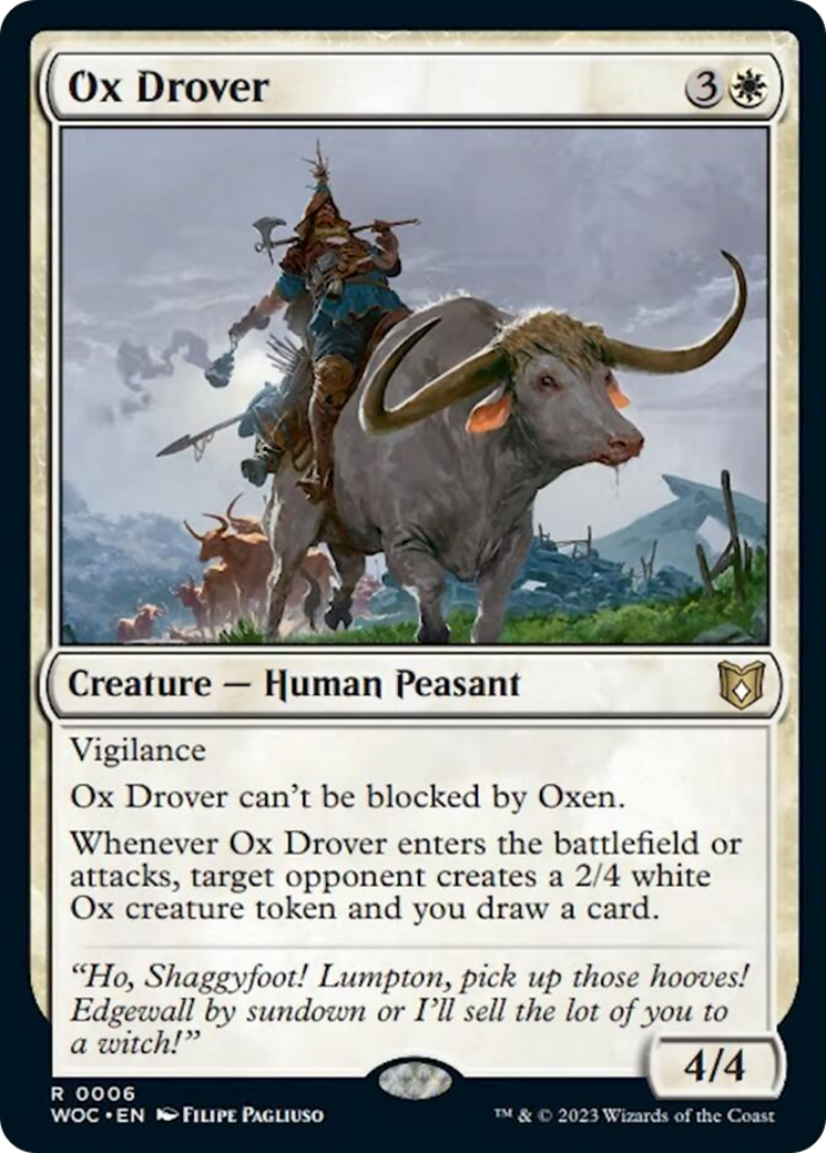 Ox Drover [Wilds of Eldraine Commander] | A1Comics