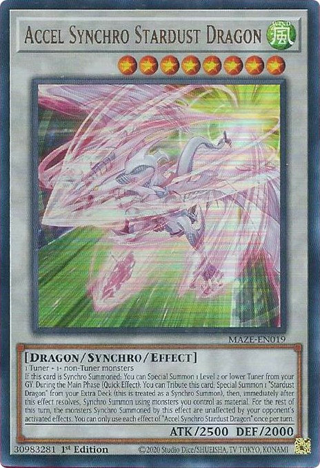 Accel Synchro Stardust Dragon [MAZE-EN019] Ultra Rare | A1Comics