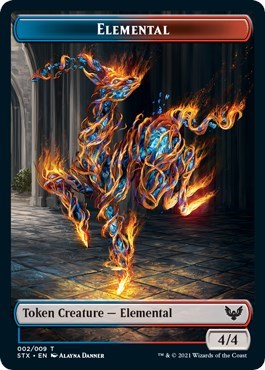 Elemental // Pest Double-Sided Token [Strixhaven: School of Mages Tokens] | A1Comics