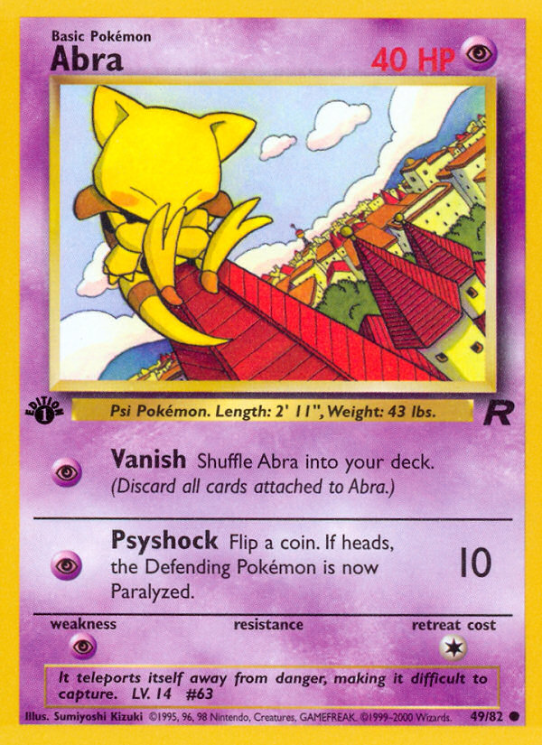 Abra (49/82) [Team Rocket 1st Edition] | A1Comics