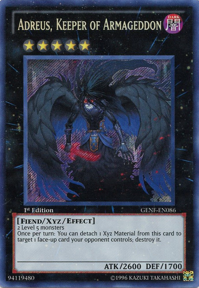 Adreus, Keeper of Armageddon [GENF-EN086] Secret Rare | A1Comics