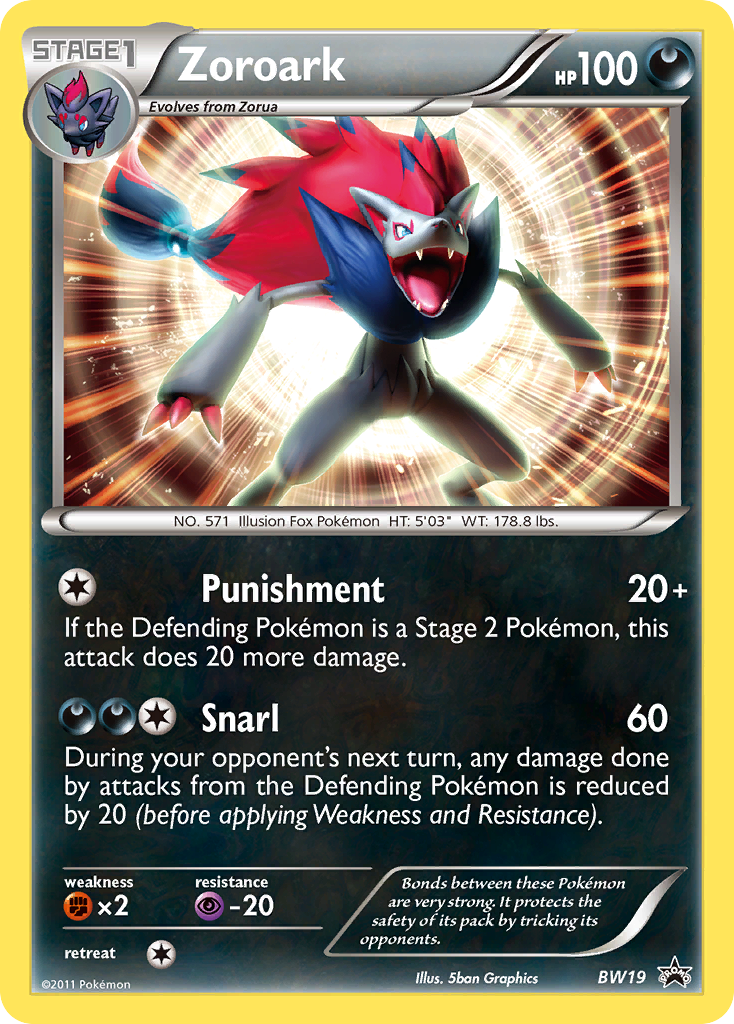 Zoroark (BW19) [Black & White: Black Star Promos] | A1Comics