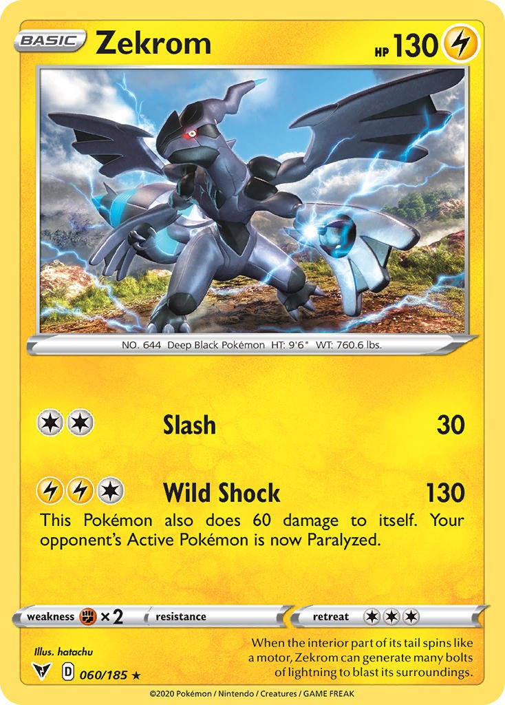 Zekrom (060/185) (Cosmos Holo) [Sword & Shield: Black Star Promos] | A1Comics