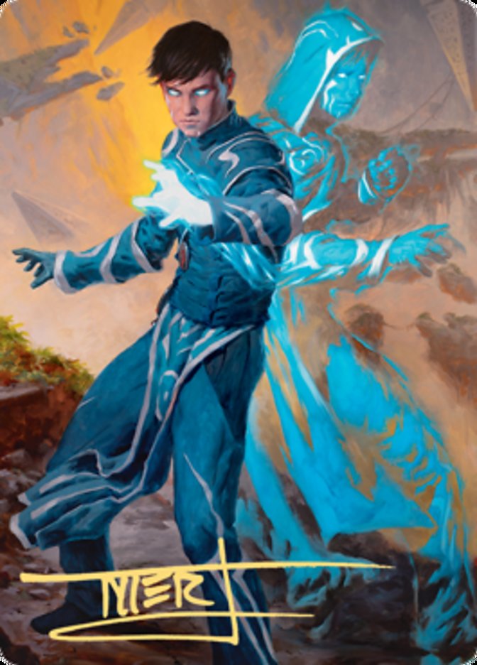 Jace, Mirror Mage 1 Art Card (Gold-Stamped Signature) [Zendikar Rising Art Series] | A1Comics