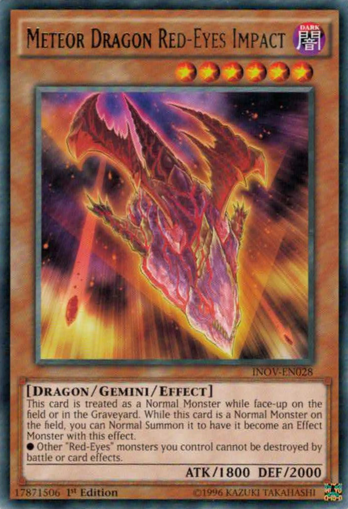 Meteor Dragon Red-Eyes Impact [INOV-EN028] Rare | A1Comics