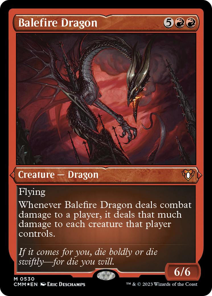 Balefire Dragon (Foil Etched) [Commander Masters] | A1Comics