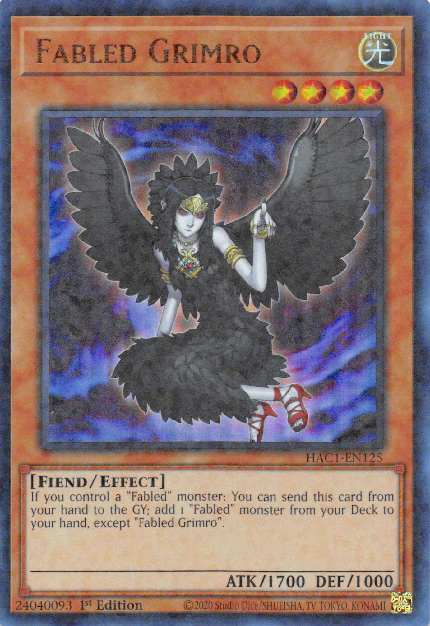 Fabled Grimro (Duel Terminal) [HAC1-EN125] Parallel Rare | A1Comics