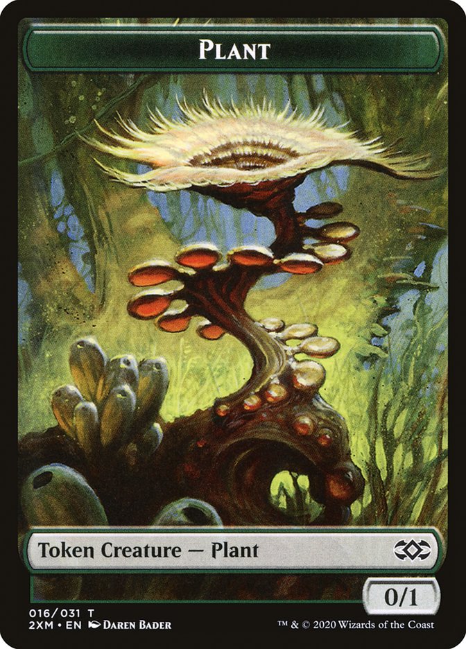 Eldrazi Spawn // Plant Double-Sided Token [Double Masters Tokens] | A1Comics