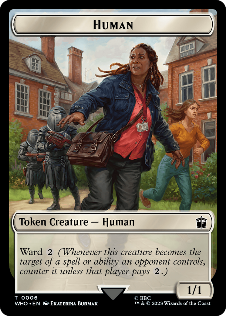 Human (0006) // Beast Double-Sided Token [Doctor Who Tokens] | A1Comics