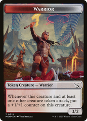 Warrior // Wrenn and Realmbreaker Emblem Double-Sided Token [March of the Machine Tokens] | A1Comics