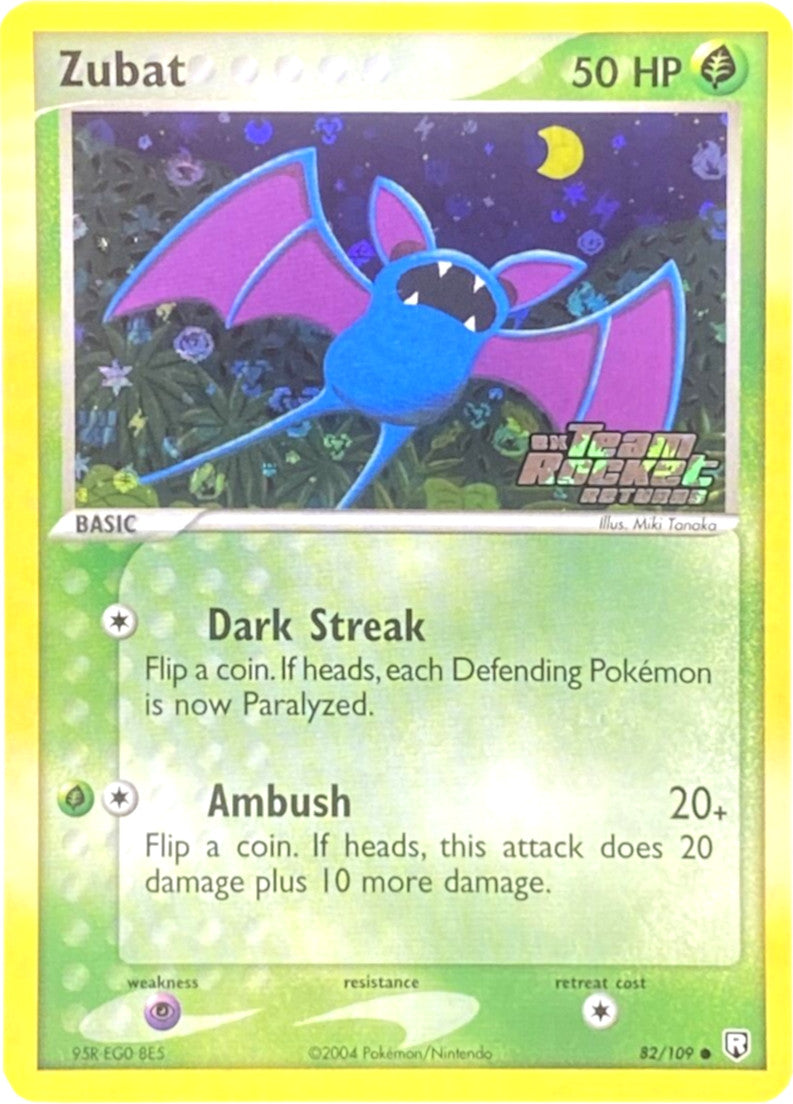 Zubat (82/109) (Stamped) [EX: Team Rocket Returns] | A1Comics