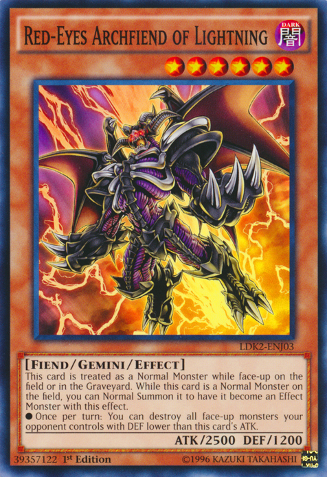 Red-Eyes Archfiend of Lightning [LDK2-ENJ03] Common | A1Comics