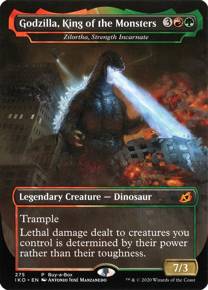 Zilortha, Strength Incarnate - Godzilla, King of the Monsters (Buy-A-Box) [Ikoria: Lair of Behemoths Promos] | A1Comics