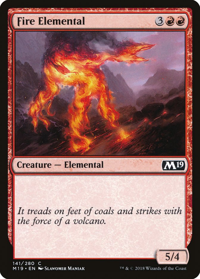 Fire Elemental [Core Set 2019] | A1Comics